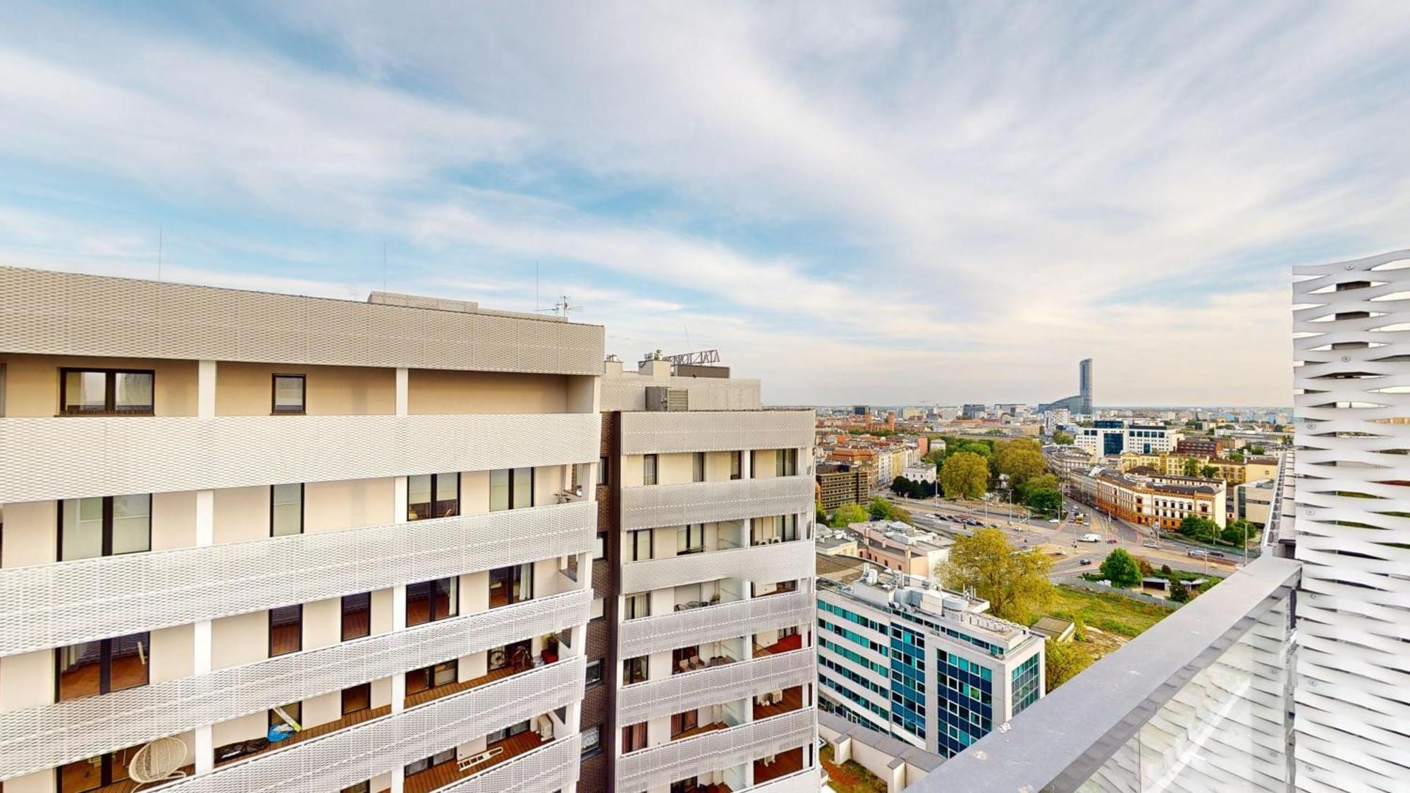 Family House By The River Odra -Panoramic Terrace - 3Room Apartment With 2 Separate Bedrooms And 2 Balconies By Wroapart-Pl- Perfect For Family & Business Stays Breslau Exterior foto